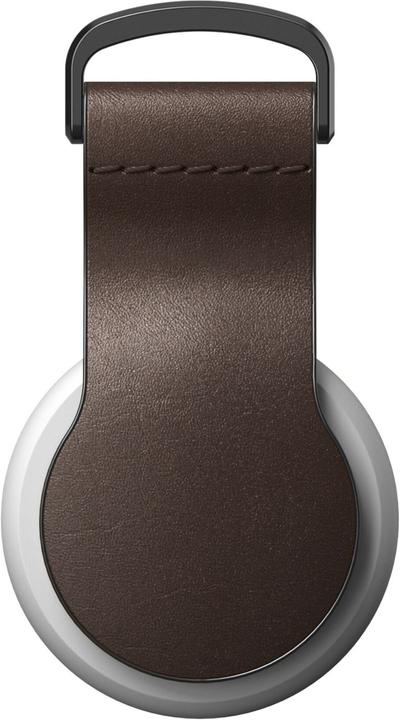 Nomad Airtag Leather Loop Rustic Brown