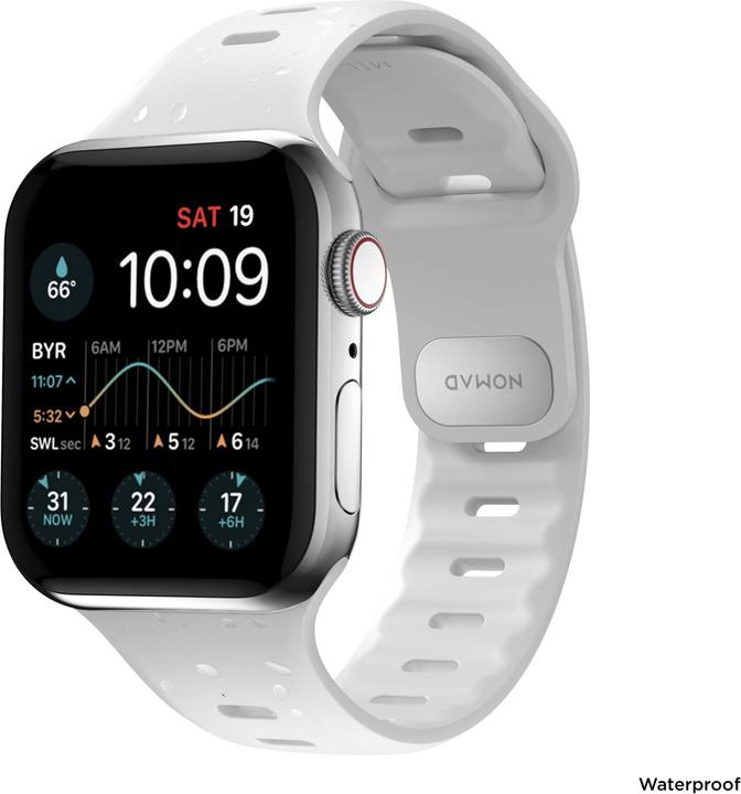 Actual product image Nomad Sport Band Slim 42/44/45/49mm White (45 mm, 44 mm, 42 mm, 49 mm, Plastic)