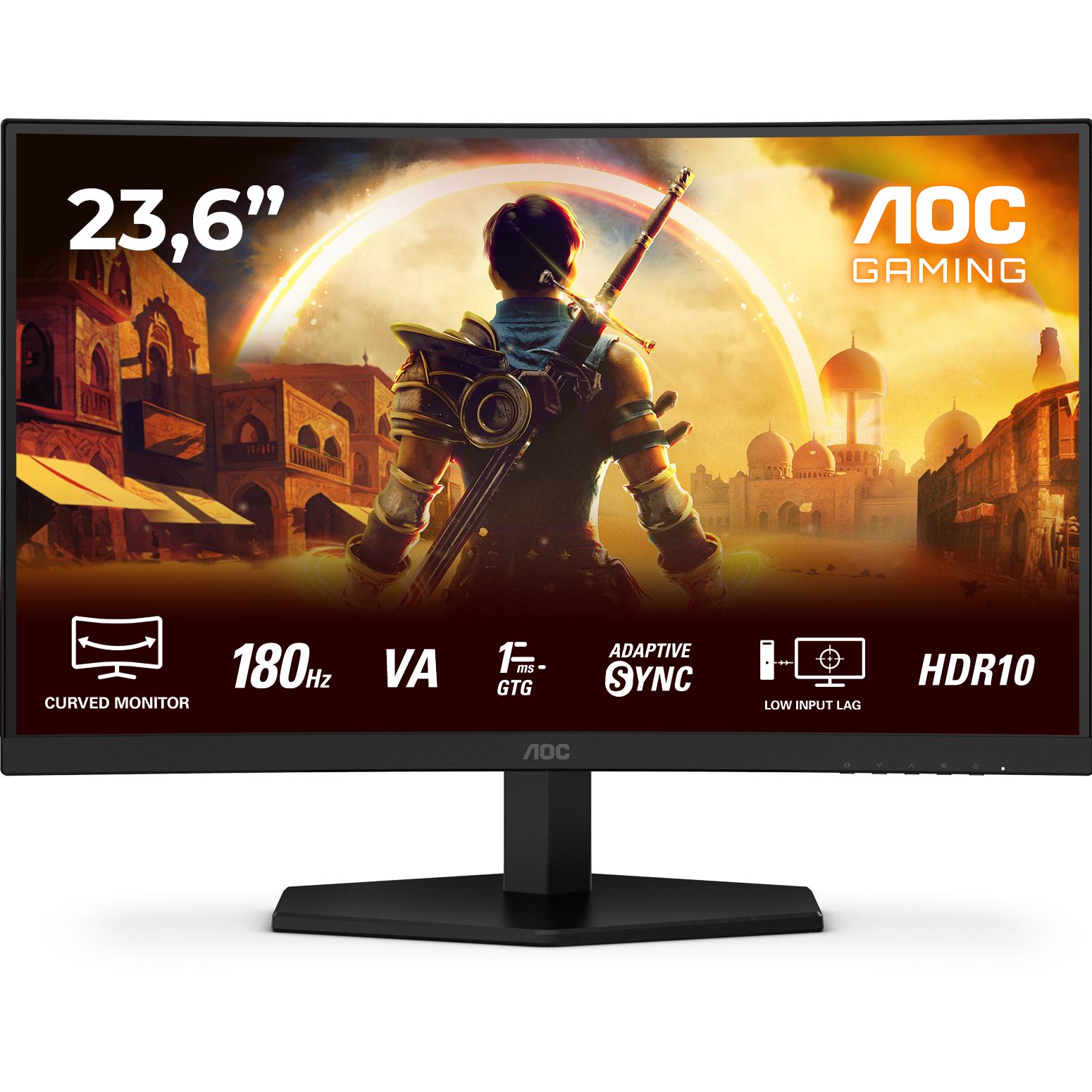 AOC C24G42E (1920 x 1080 Pixel, 23.60"), Monitor, Schwarz