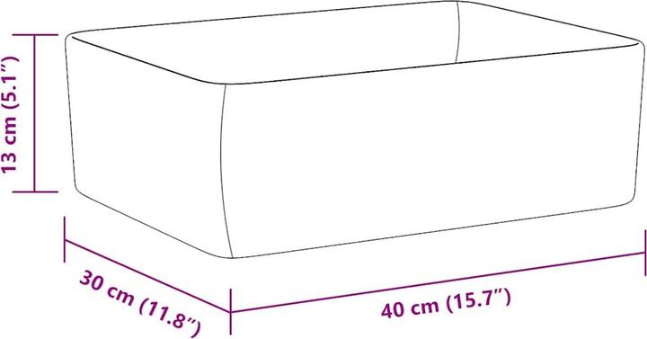 Image du produit vidaXL Becken (400 mm, 300 mm)