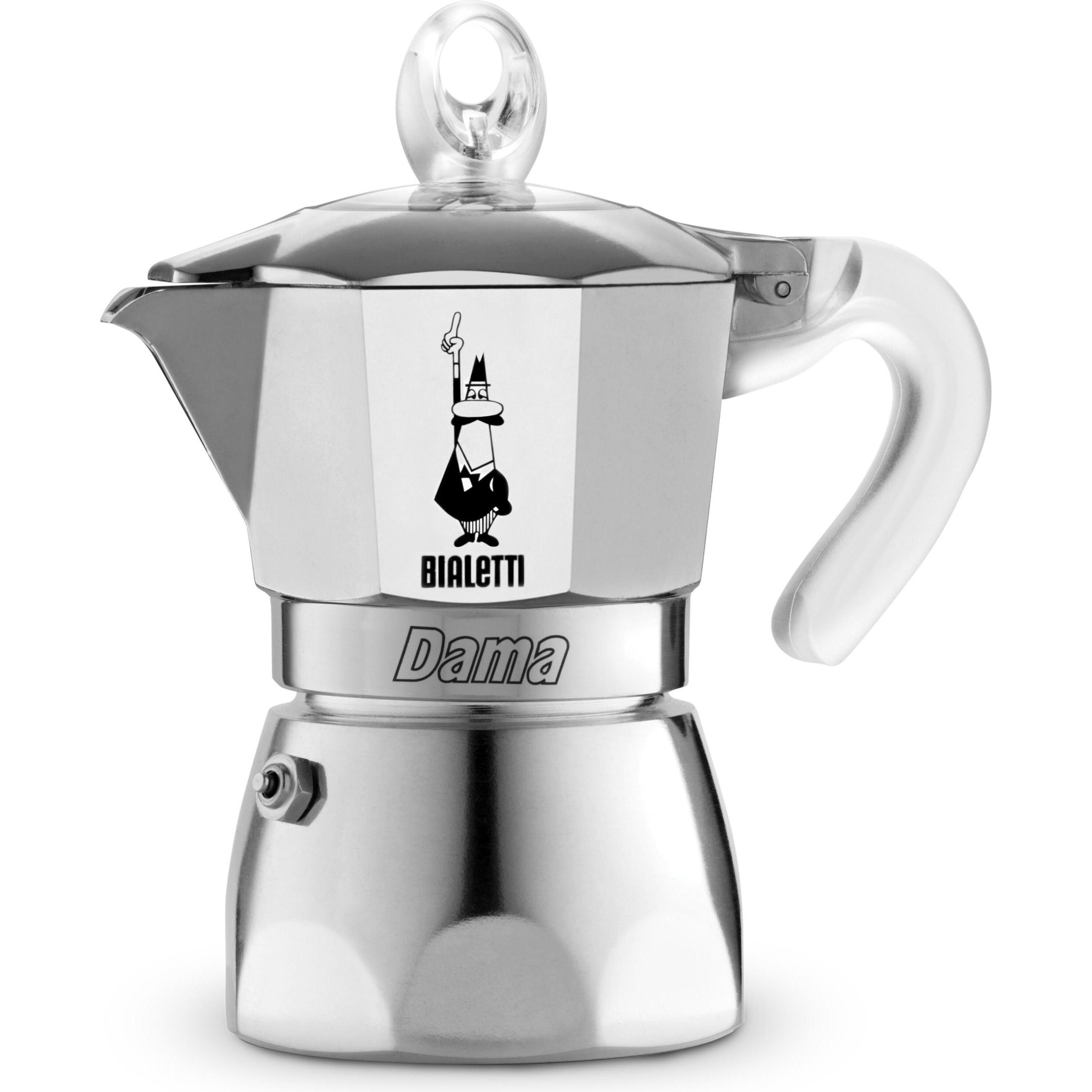Bialetti Argento New Dama Pure Ice 1Cup, Caffettiera Moka,