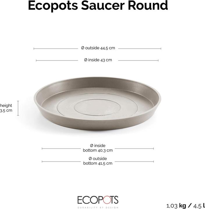 Produktbild Ecopots Saucer Round