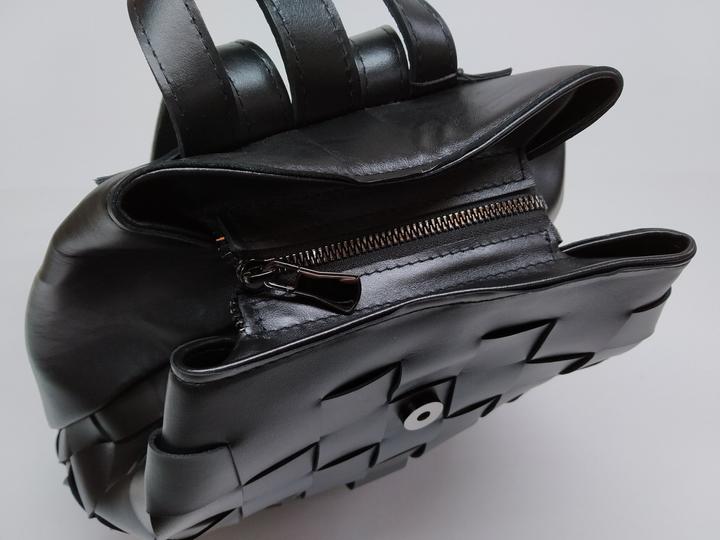 Produktbild Only-Bags.Store Alternative Patchwork Style Echtes Leder Rucksack, Kalbsleder Tasche, Lederhandtasche, Iconic