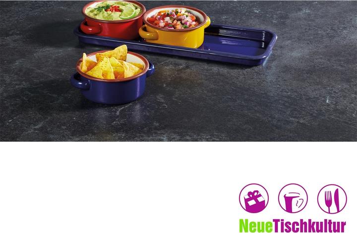 Produktbild neuetischkultur Dippschalen-Set 3-teilig, mit Tablett
