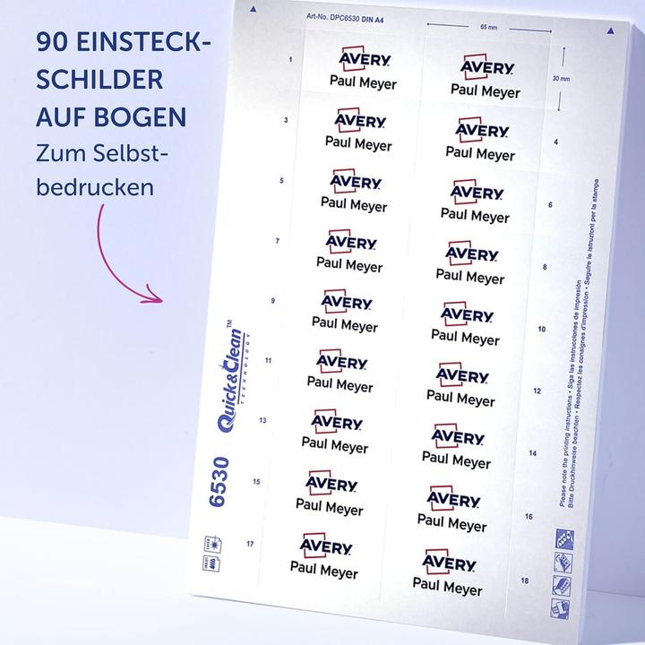 Nutritional values and ingredients Badgepoint POL30MA02-20DR Name badges, 65 x 30 mm, dark grey
