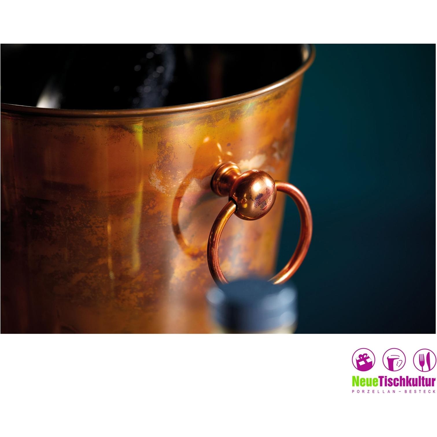 Thumbnail - neuetischkultur Wein- und Sektkübel, Edelstahl mit Kupferoberfläch, Flaschenkühler, Kupfer