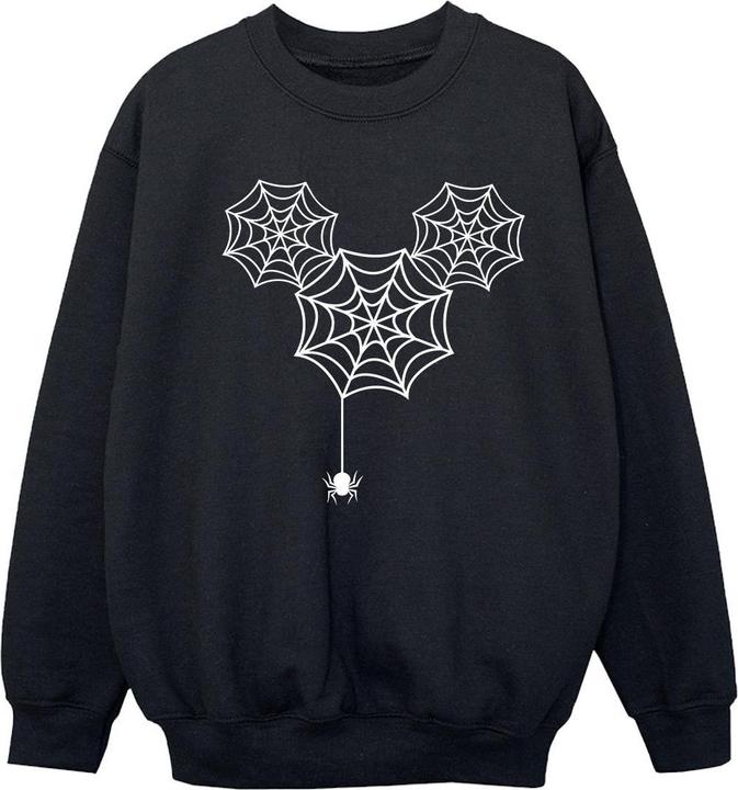 Actual product image Disney Girls Mickey Mouse Spider Web Head Sweatshirt (104)