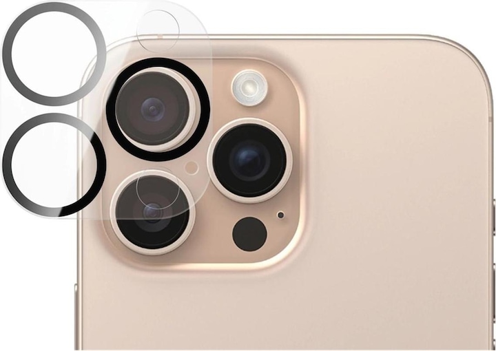 PanzerGlass PG PP Lens Protect iPhone 16 6.1/6.7Inch (1 pièce(s), Apple iPhone 16 Pro, Apple iPhone 16 Pro Max)