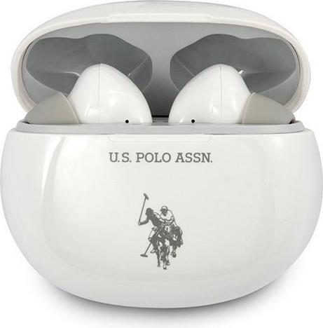 U.S. Polo US Polo słuchawki Bluetooth USTWS1WH TWS + stacja dokująca biały/white (ANC, 4 h, Docking, Kabellos)