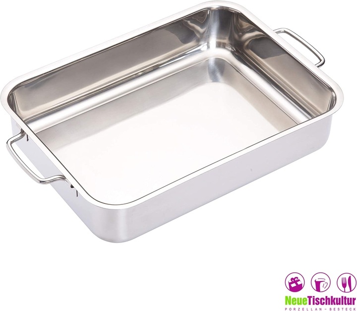 Actual product image neuetischkultur Rectangular roaster, stainless steel (Casserole + Stewpot, Stainless steel)