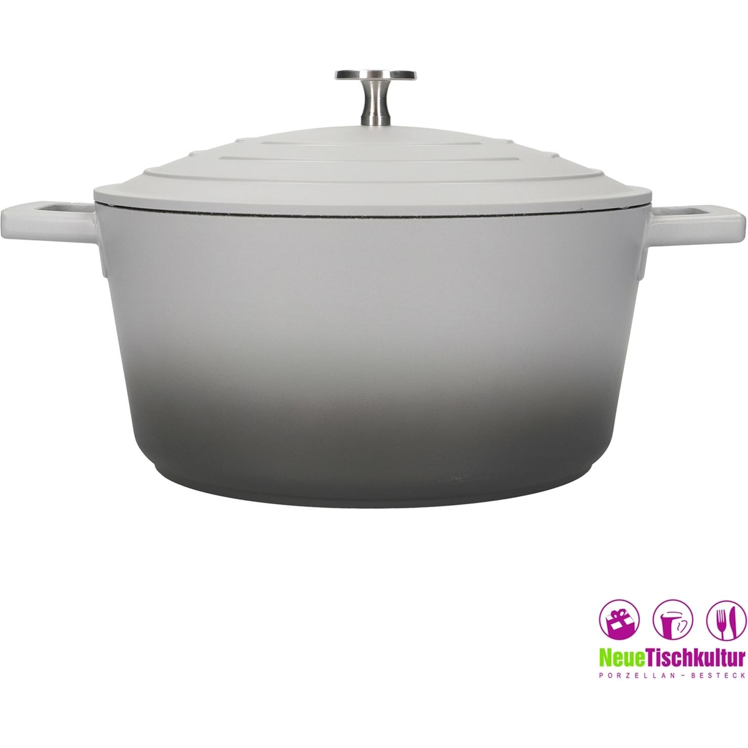 neuetischkultur Kasserolle/Auflaufform mit Deckel Grau, Auflaufform, Grau