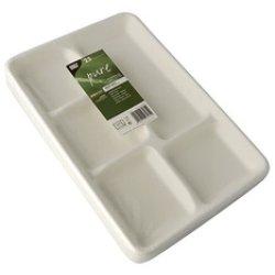Productafbeelding Papstar 25 menubakjes, rietsuiker "puur" 5-vaks 2,4 cm x 21,6 cm x 31,7 cm wit (25 x)