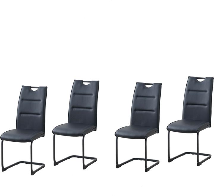 Produktbild HTI-Line Schwingstuhl 4er Set PU schwarz