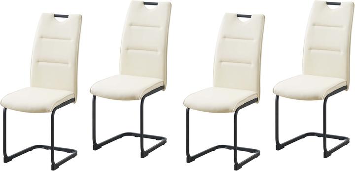 Actual product image HTI-Line Schwingstuhl 4er Set PU creme