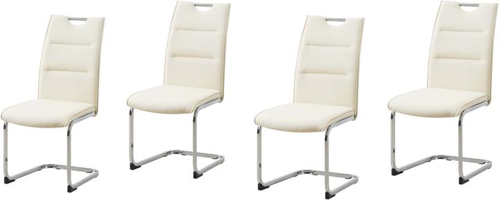 Produktbild HTI-Line Schwingstuhl 4er Set PU creme