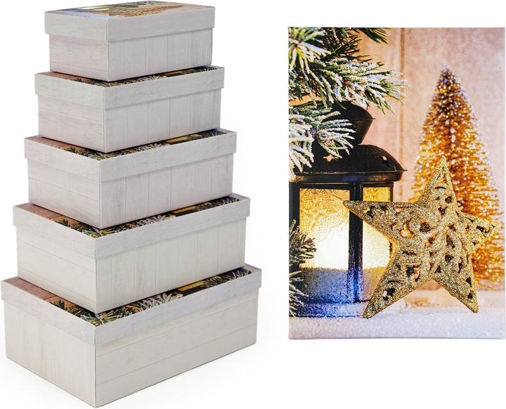 Actual product image HTI-Living Gift box set with 5 different sizes (16 cm, 5x)