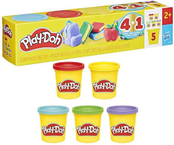 Produktbild Play-Doh Play-Doh 5er-Pack Schulspass, zum Kneten & Spielen für Kinder