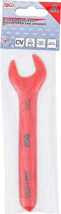 Actual product image BGS VDE Single Open End Spanner | 17 mm (17 mm)