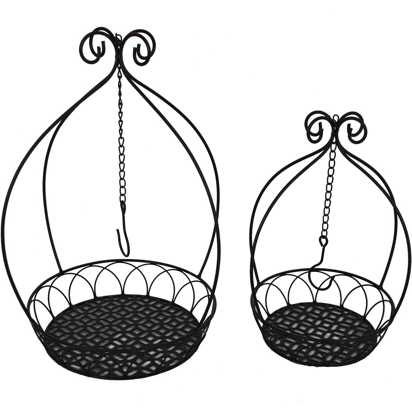 HTI-Living, Blumentopf, Blumenampel 2er-Set (28 cm)