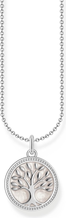 Produktbild Thomas Sabo Kette mit Tree-of-Love-Anhänger und weisser Emaille Silber (925er Silber, Emaille, 38 cm)