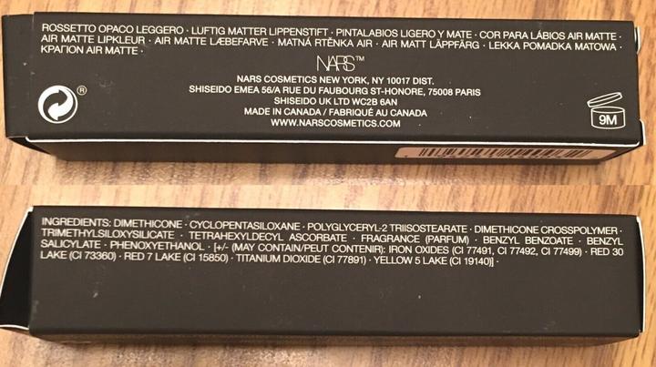 Immagine prodotto NARS Cosmetics Nars Air Matte Lip Color - A Lightweight Matte Lip Color For A Soft Finish (Esuberante)