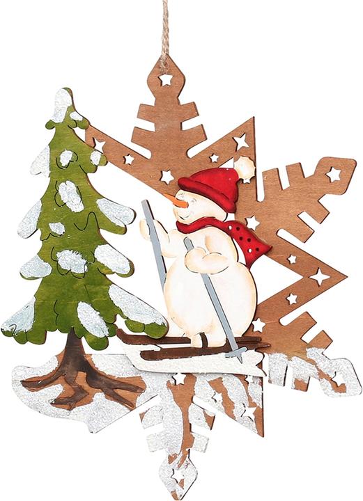 Actual product image SIGRO Wooden window picture coloured, 2 assorted