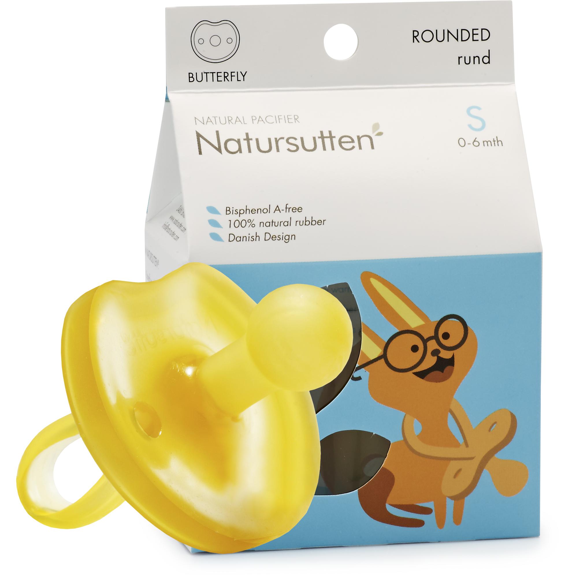 Natursutten Bio Schnuller Butterfly Kirschform S 0-6 Monate (bis 6 Monate) (NTS04_2301)