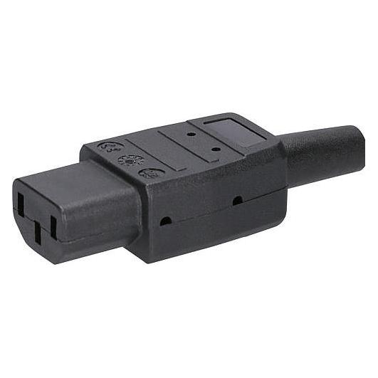 Kaiser, Aansluitdoos, 794/sw IEC-stekker 794 contactdoos, recht Totaal aantal polen: 2 + PE