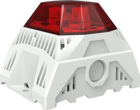 Pfannenberg LED Buzzer PA L 1-R Rot Mehrere Töne 253VAC 105dBA IP66 / IK07 Oberflächenmontage