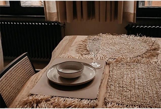 Image du produit Eeveve Housse de table, Cappuccino Brown (45.80 x 33 cm)