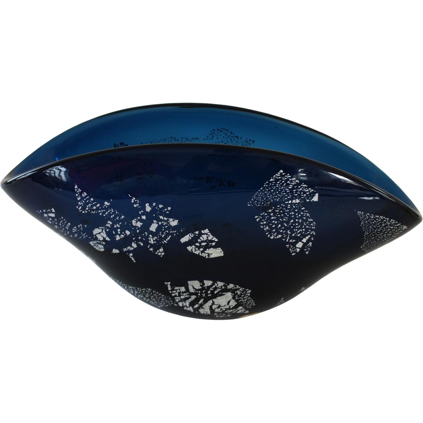 NTK-Collection Glasschale Kelyfos, Schüssel + Schale, Blau