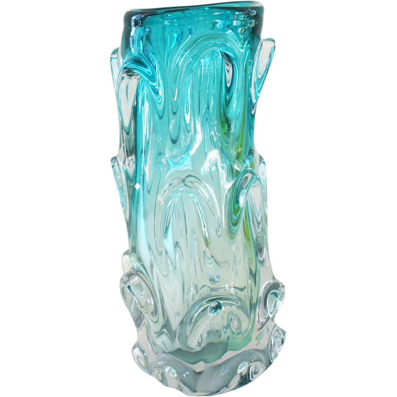 NTK-Collection, Vase, Glasvase Aqua (1 x, 14 x 14 x 31 cm)