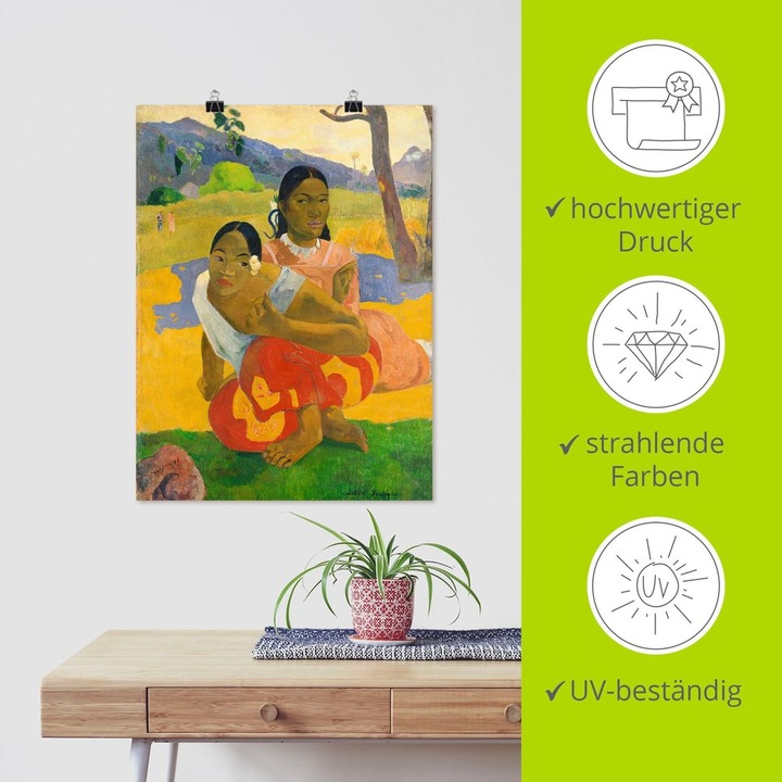 Immagine prodotto Artland Poster Nafea Faaipoipo Quando ti sposerai? R1AY (45 x 60 cm)