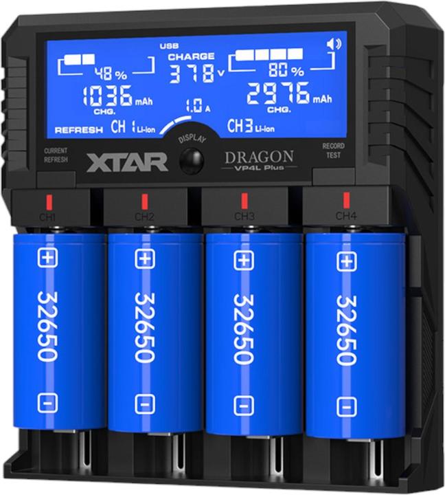 Actual product image Xtar VP4L Plus battery charger (XL)
