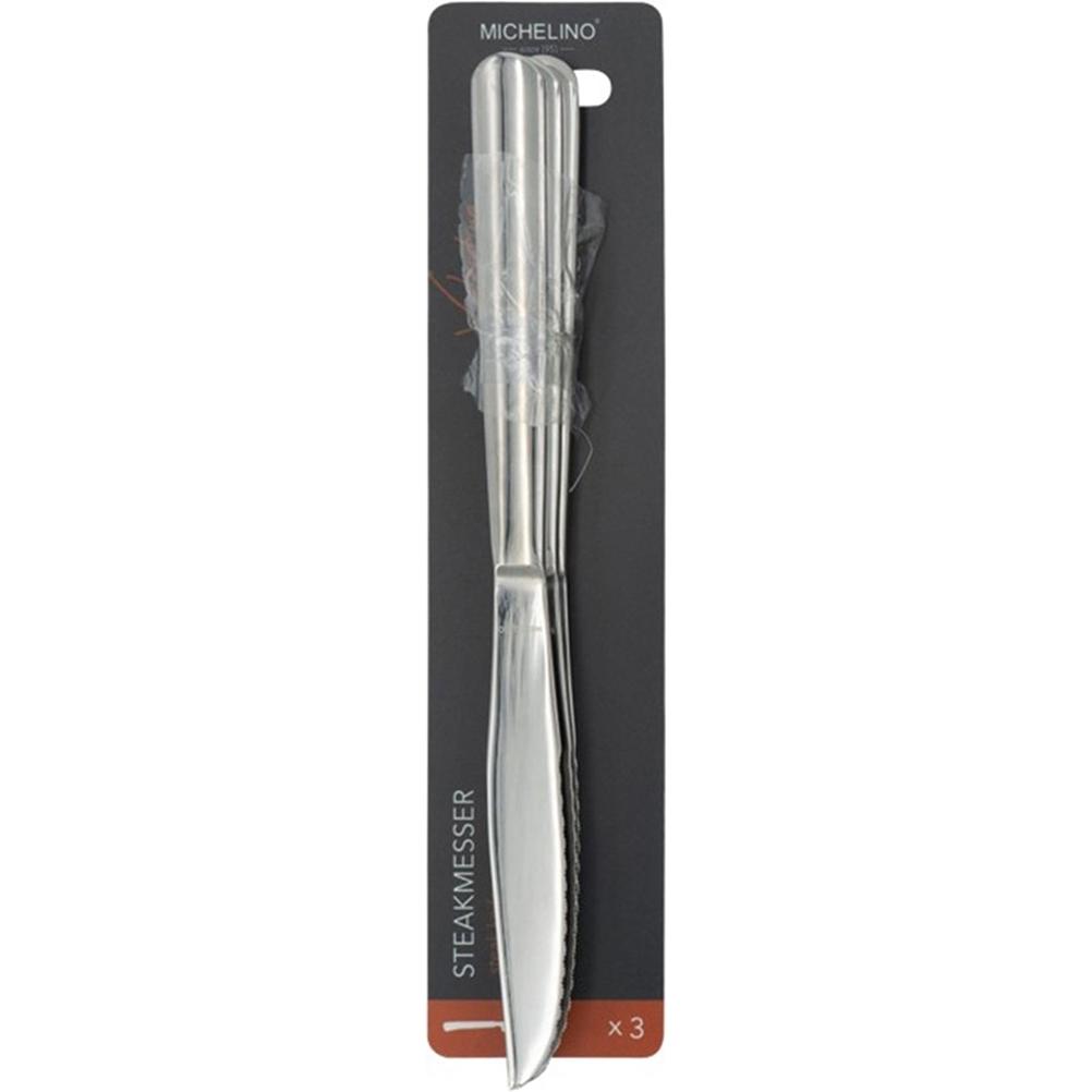 Thumbnail - Michelino Steakmesser 3 Stück, Besteck, Silber