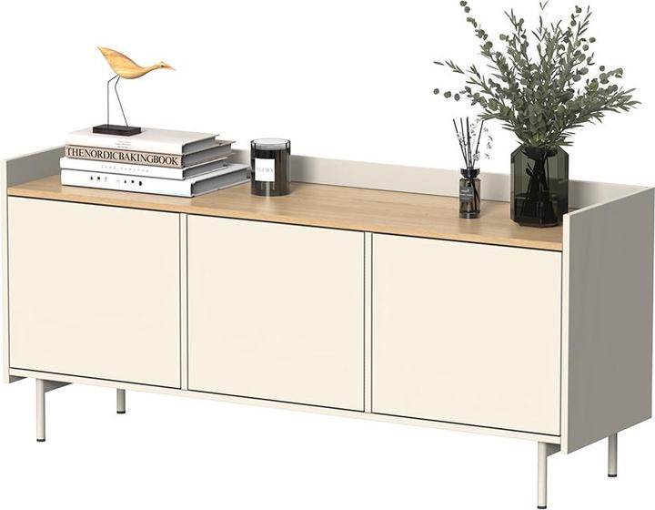 Produktbild Vichy Lowboard Velina, Creme/Eiche, 140 x 63 cm mit 3 Türen