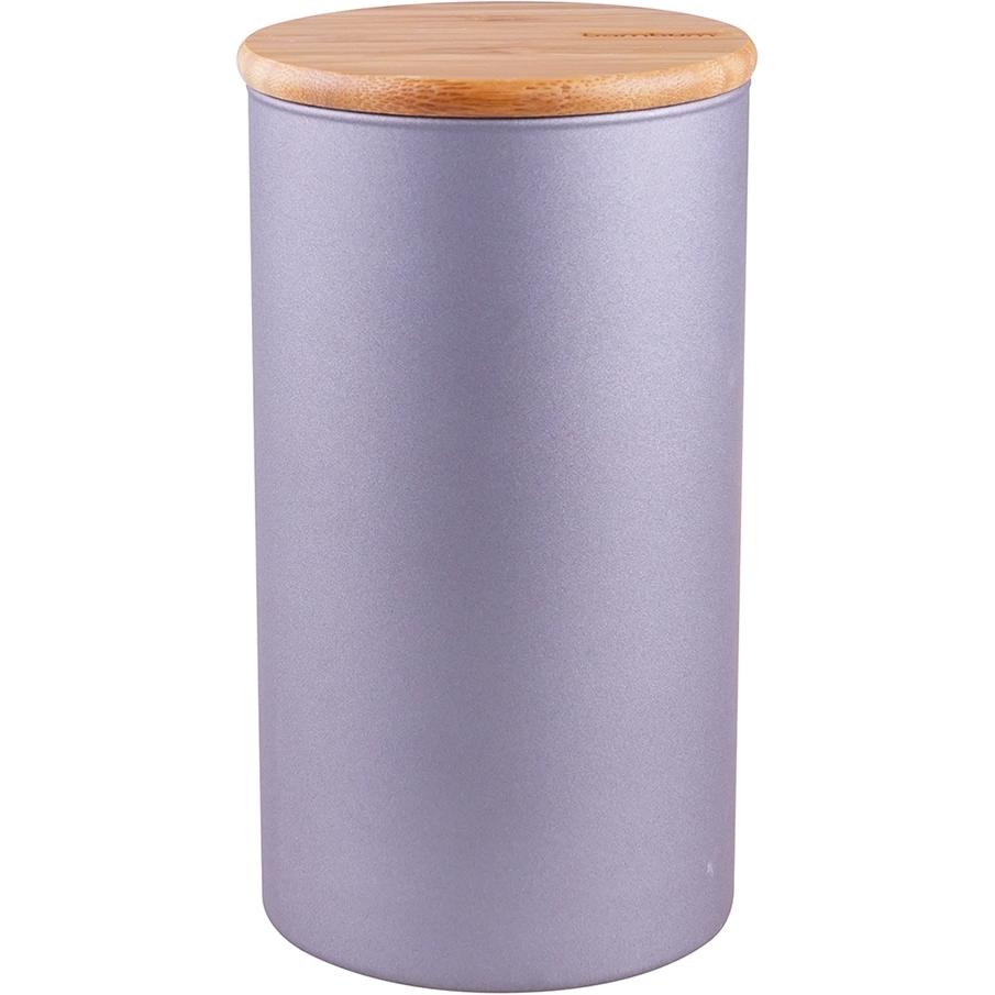 neuetischkultur Vorratsglas m. Bambusdeckel 1480 ml, Vorratsbehälter, Grau