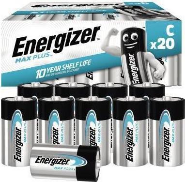 Energizer Max Plus C, LR14/E93/AM2/Baby (20 Stk., C, 8000 mAh)
