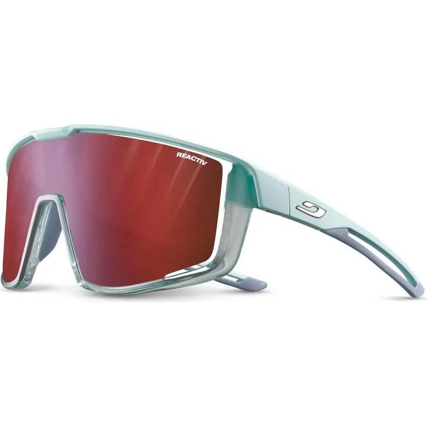 Julbo, Unisex, Sportbrille, Fury - Reactiv 0-3 (durschsch. hellblau, Hellblau, matt light blue, Transparent LIGHT BLUE),...