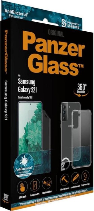 Produktbild PanzerGlass 360° Protection Case Friendly (1 Stück, Samsung Galaxy S21 5G)