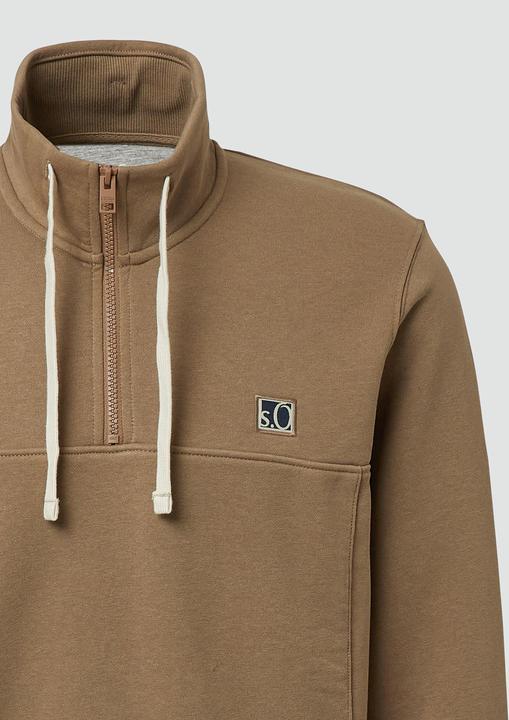 Image du produit s.Oliver Sweatshirt Sweatshirt mit Eingrifftaschen und Label-Patch (L, S)