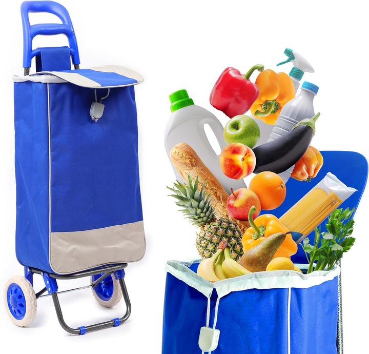 Image du produit Shots Klappbarer Einkaufstrolley mit Rollen (40 Liter)