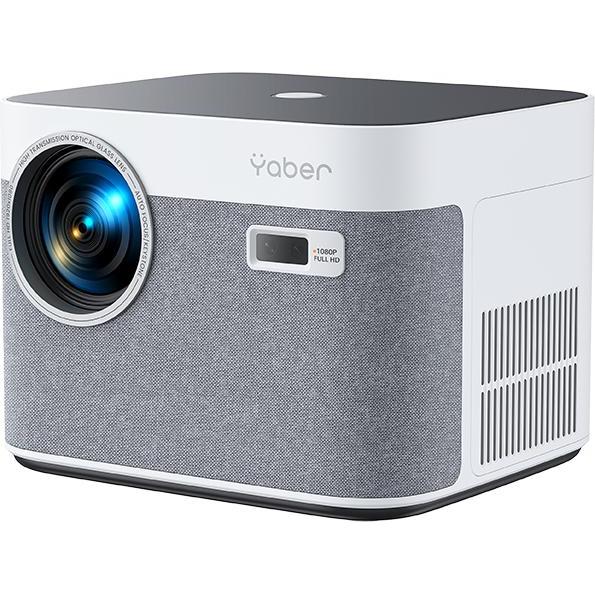 Yaber U11, Portable Projector 1080P, 450 ANSI Lumens, White/Gray (Full HD, 450 lm, 1.33:1), Beamer, Silber, Weiss
