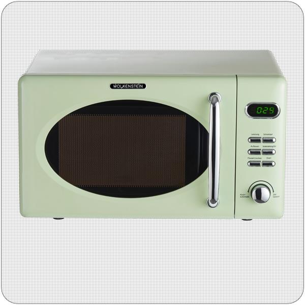 Actual product image Wolkenstein Mikrowelle WMW720 SG Grn BxHxT 45,1 x 25,6 x 36,1 cm (20 l)