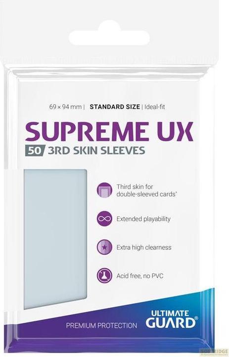 Actual product image Ultimate Guard UGD011116 - Supreme UX - 50x 3rd Skin Kartenhüllen in Standrardgrösse, Transparent