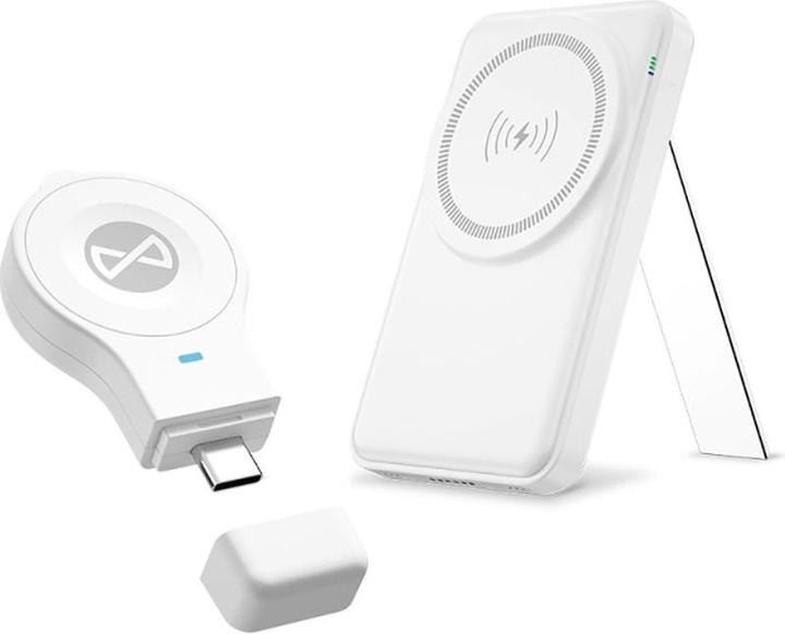 Immagine prodotto Forever MACS-100 stazione di ricarica wireless magnetica con power bank bianco 5in1 (20 W)