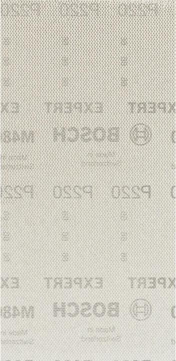 Immagine prodotto Bosch Professional Zubehör Expert M480 Rete di levigatura per levigatrice orbitale, 115x 230 mm, G 220, 50 pz. (220)