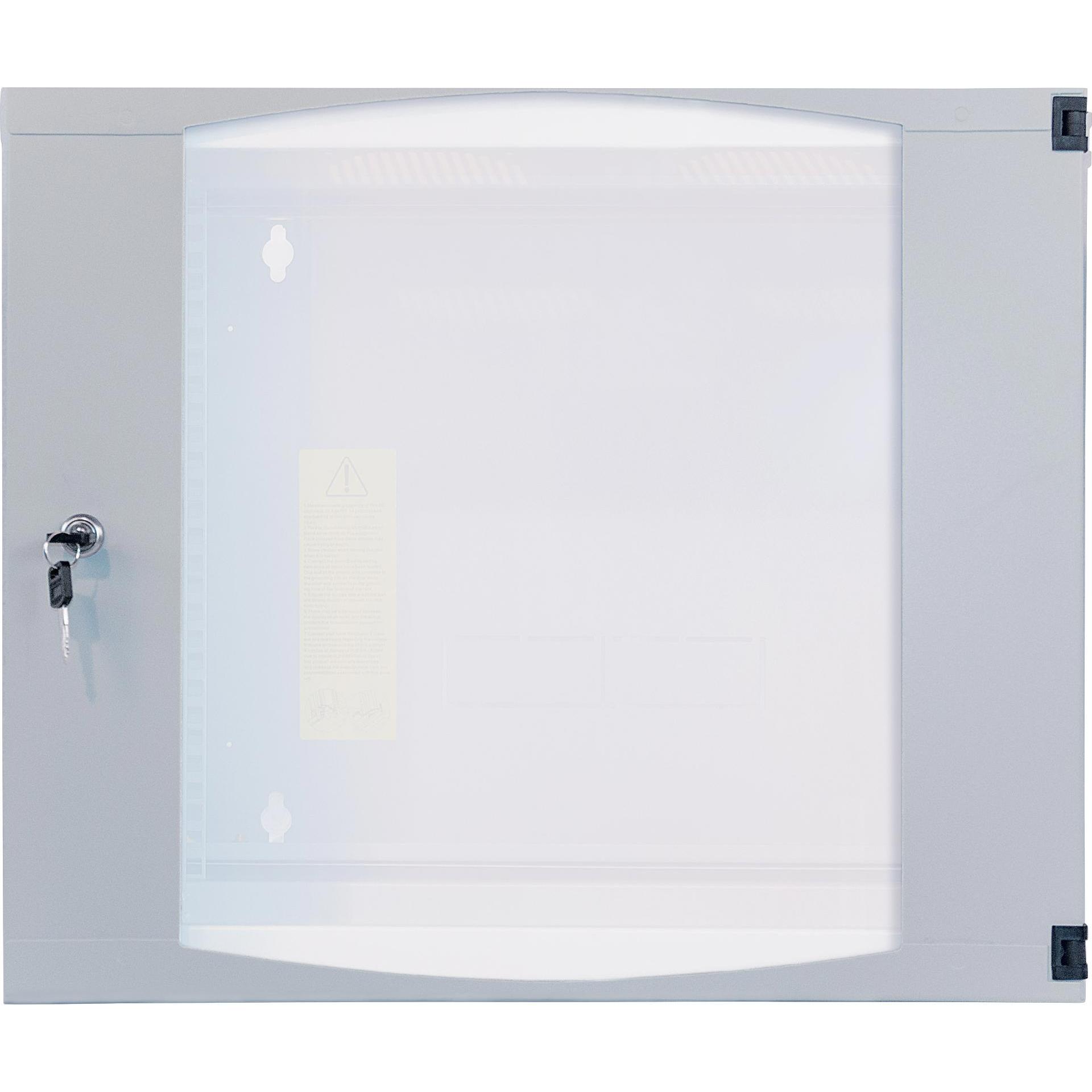Thumbnail - Intellinet 19" Wandverteiler mit Schwenkrahmen (10.87 HE, 19 Zoll Rack), Serverschrank, Grau