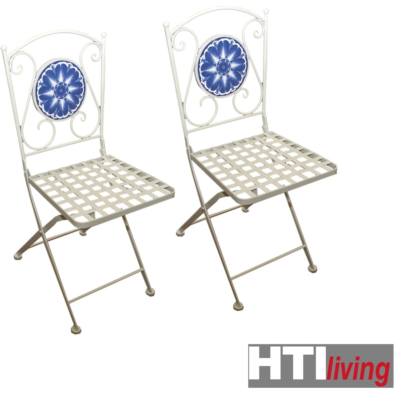Thumbnail - HTI-Living, Gartenstühle, Metallstuhl 2er-Set