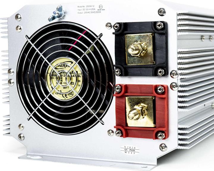 Image du produit President Onduleur de tension 2500W 12V-230V, onde sinusoïdale modifiée, port USB, commande à distance